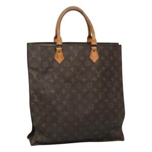 LOUIS VUITTON Monogram Sac Plat Hand Bag M51140